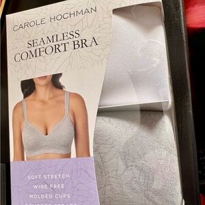 Carole Hochman 2 Pack Seamless Bras White & Gray Size XL